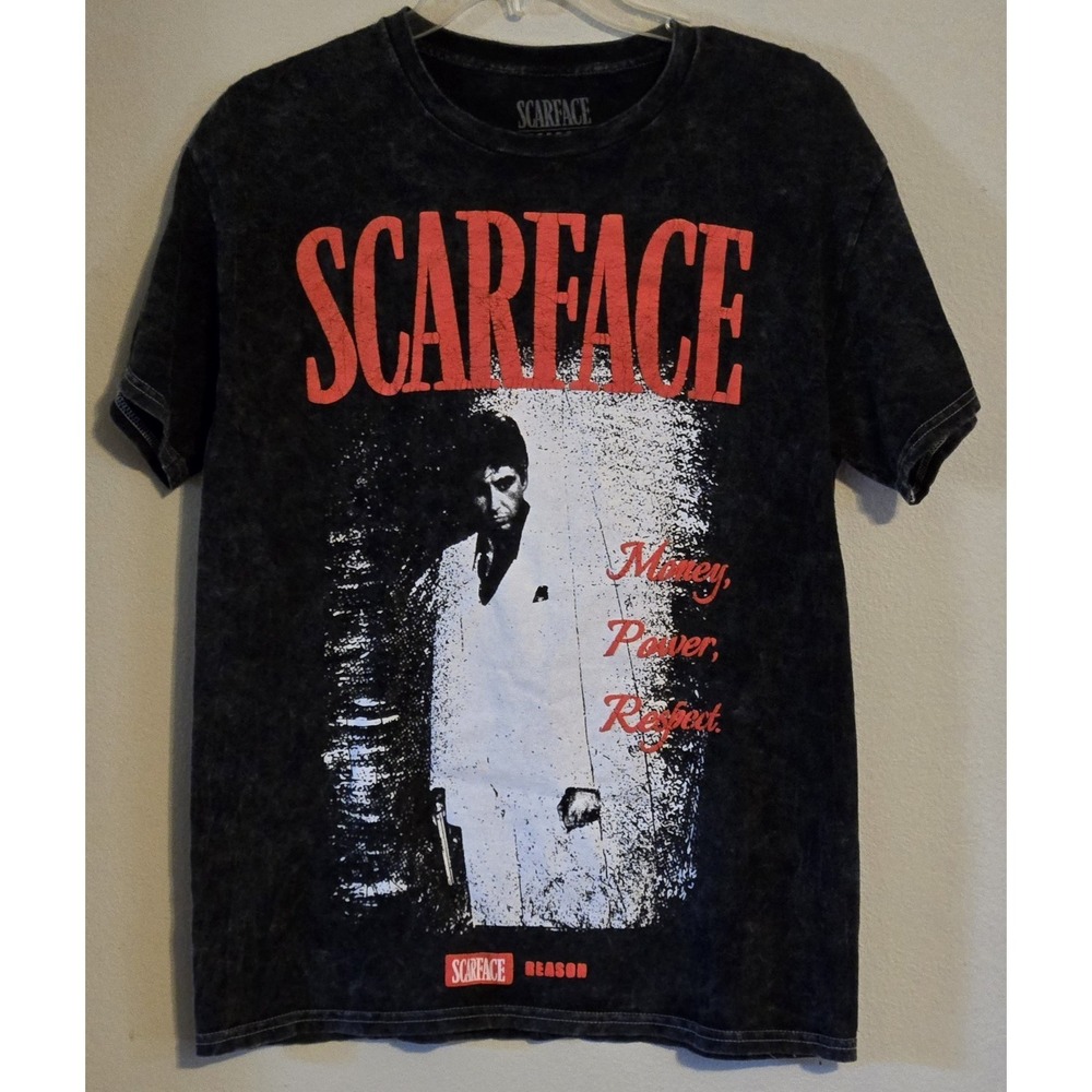 Reason Scarface Tony Montana Graphic T Shirt Mens Medium Black Streetwear